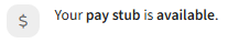 pay stub