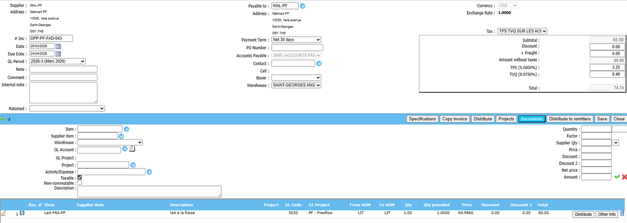 3.2 purchase invoice 3