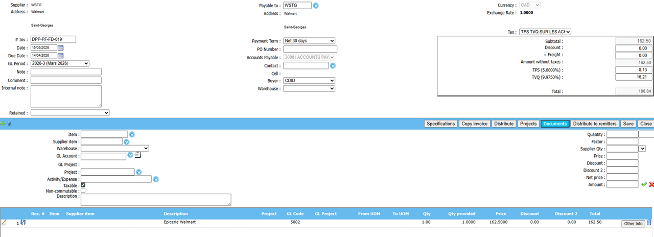 3.3 purchase invoice 3