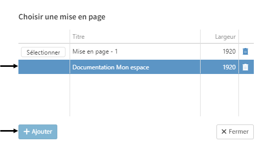 9.2 Bouton mise en page