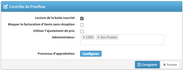 1.1 controle de prexflow