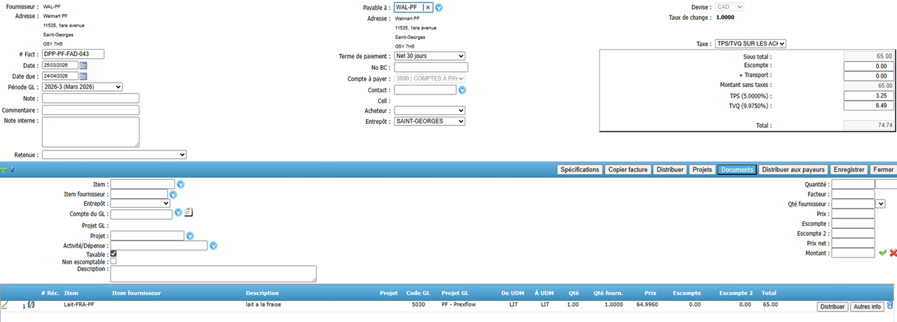3.2 facture d'achat 3